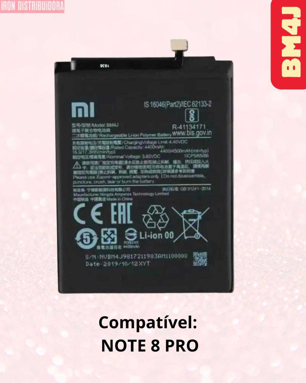 Bateria Xiaomi BM4J (Note 8 Pro)