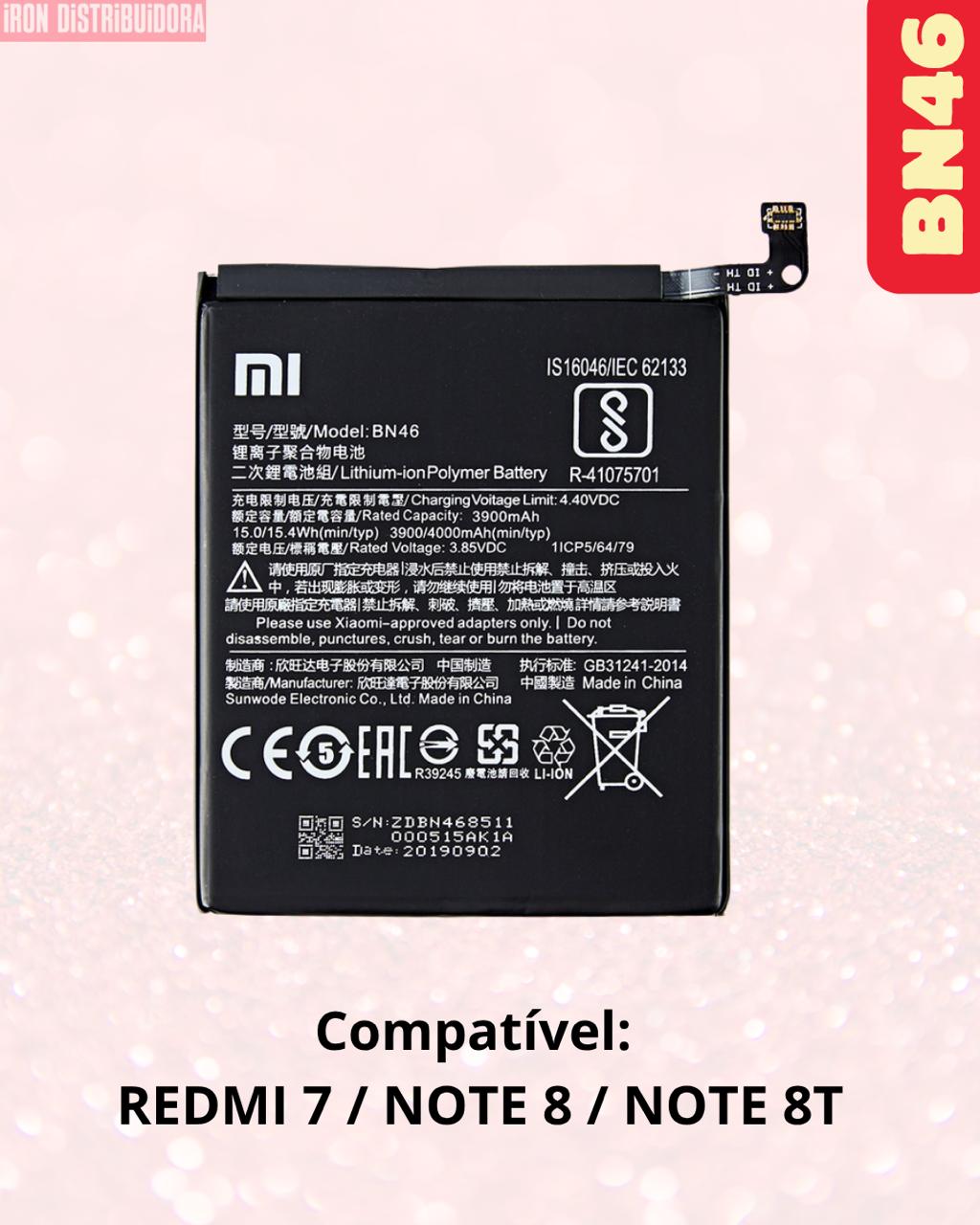 Bateria Xiaomi BN46 (Redmi 7/Note 8/Note 8T)