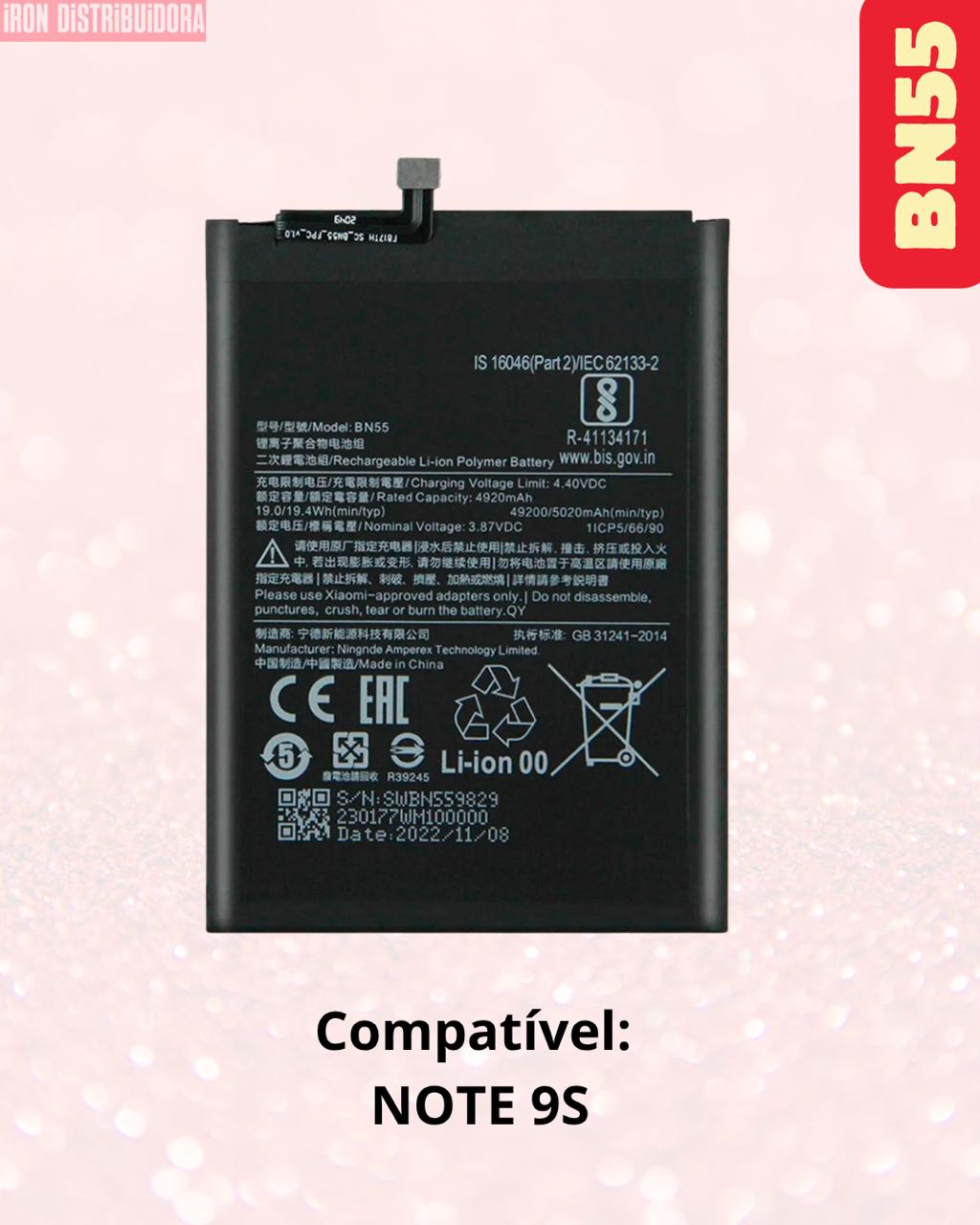 Bateria Xiaomi BN55 (Note 9S)