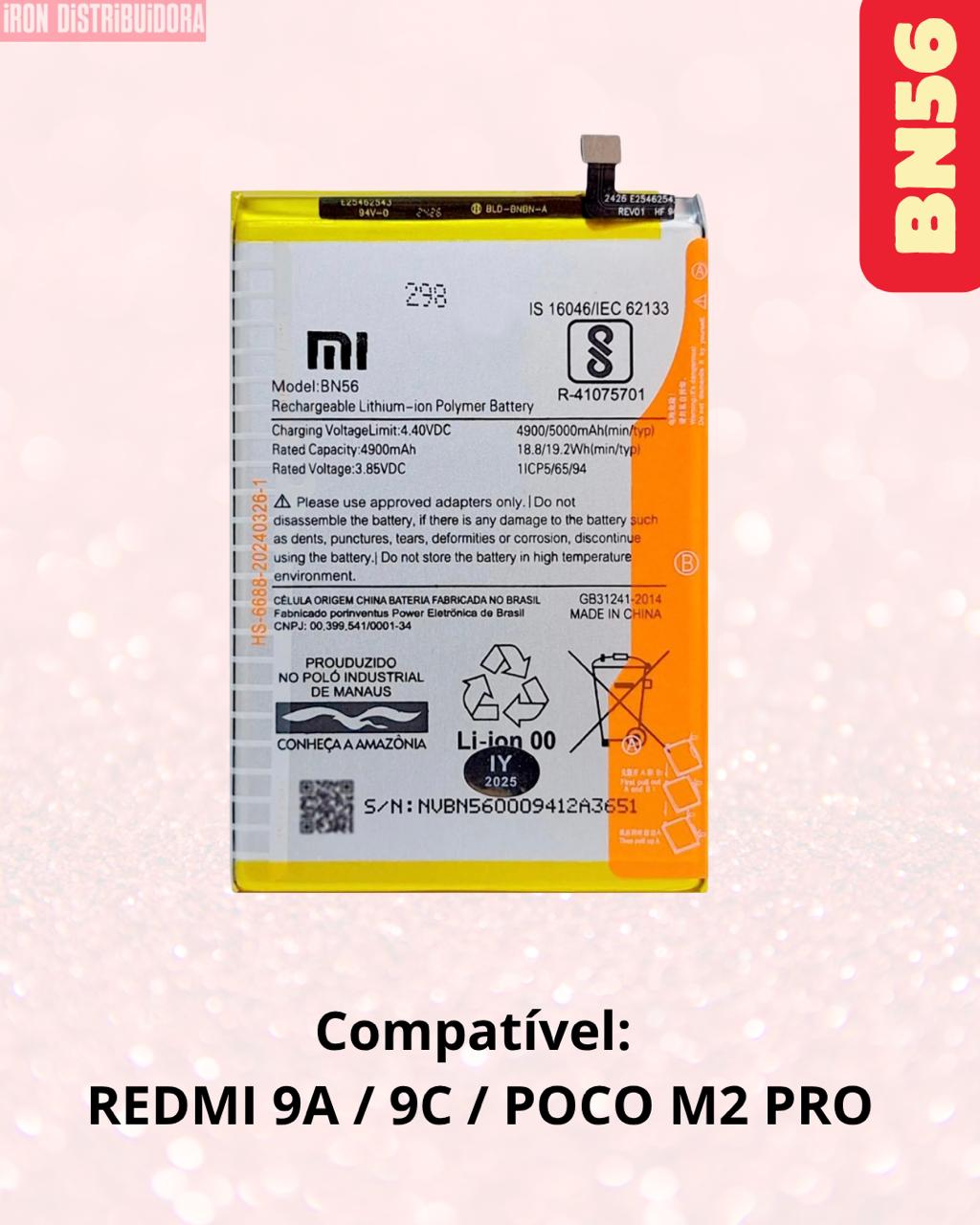 Bateria Xiaomi BN56 (Redmi 9A/9C/Poco M2 Pro)