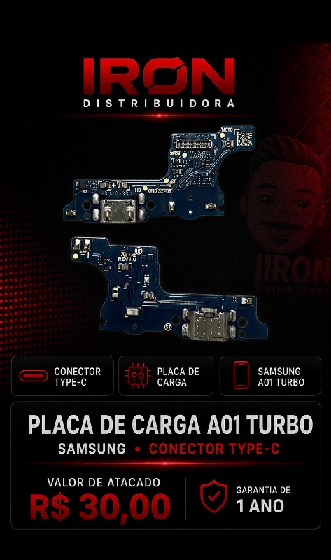 PLACA DE CARGA SAMSUNG A01 TURBO