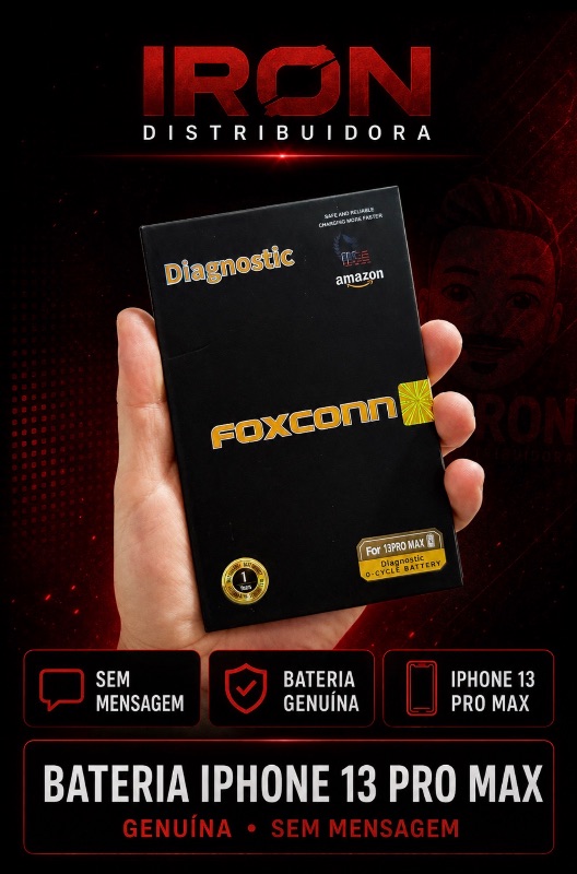 BATERIA IPHONE 13 PRO MAX SEM MENSAGEM