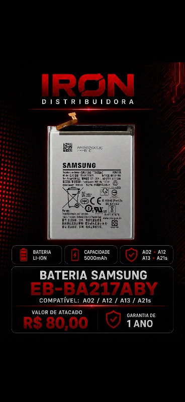 Bateria Samsung EB-BA217ABY (A02/A12/A13/A21s)