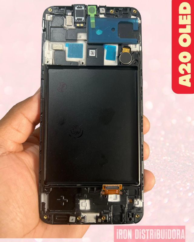 Display Samsung A20 Gold OLED com aro