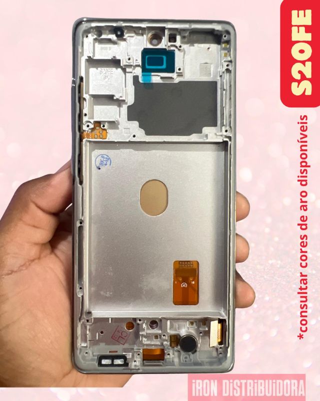 Display Samsung S20 FE Gold OLED com aro