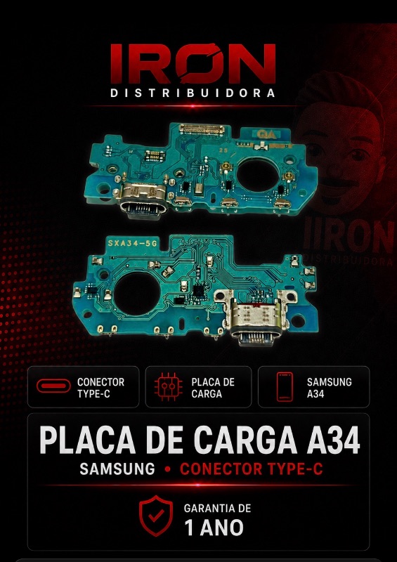 Placa de Carga Samsung A34