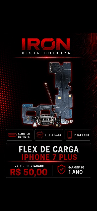 FLEX DE CARGA  IPHONE 7 PLUS 