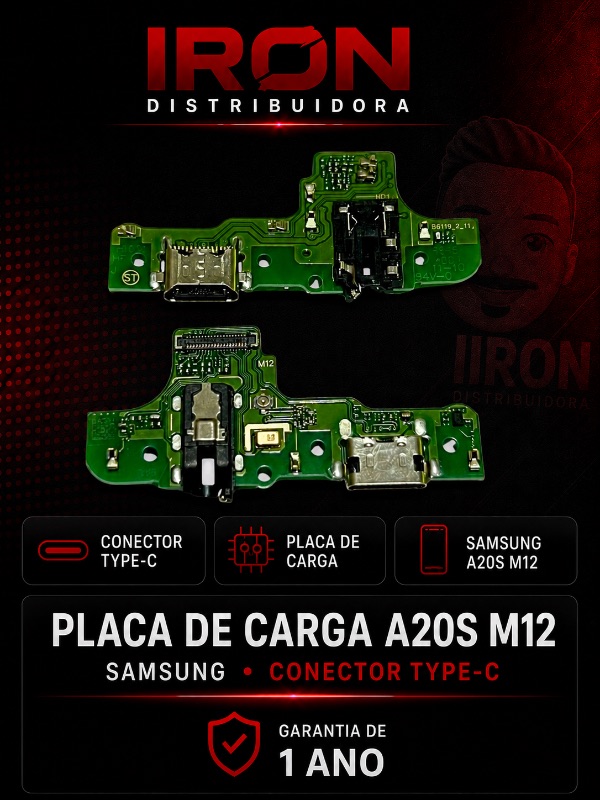 Placa de Carga Samsung A20S (M12)