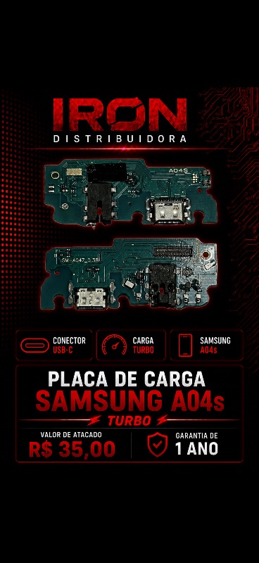 Placa de Carga Samsung A04S