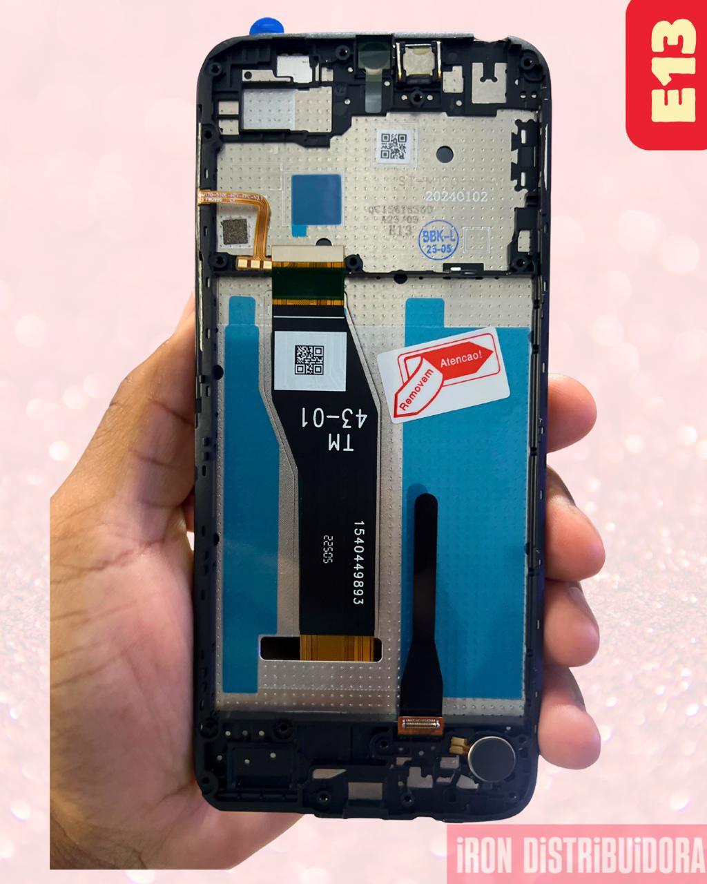 Display Motorola E13 com aro