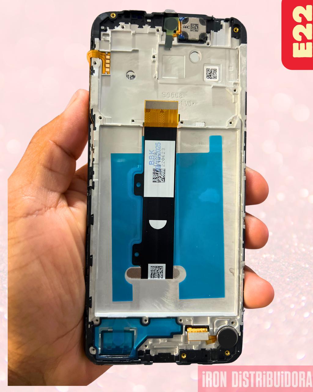 Display Motorola E22 com aro