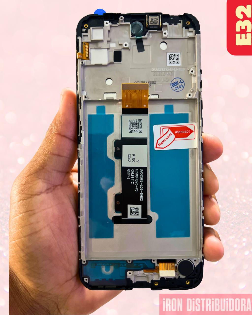 Display Motorola E32 com aro