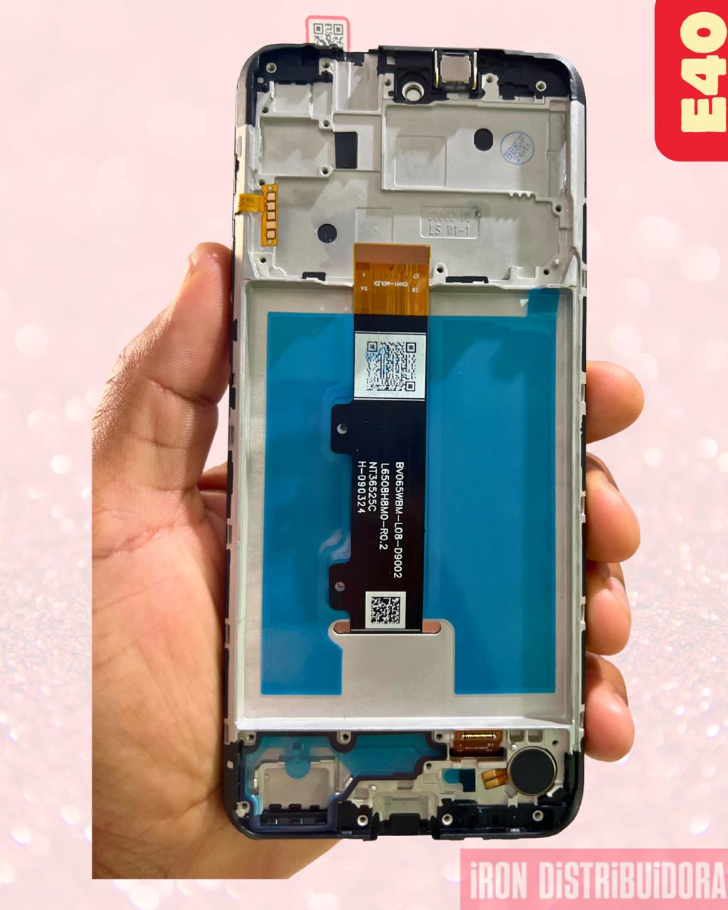 Display Motorola E40 com aro