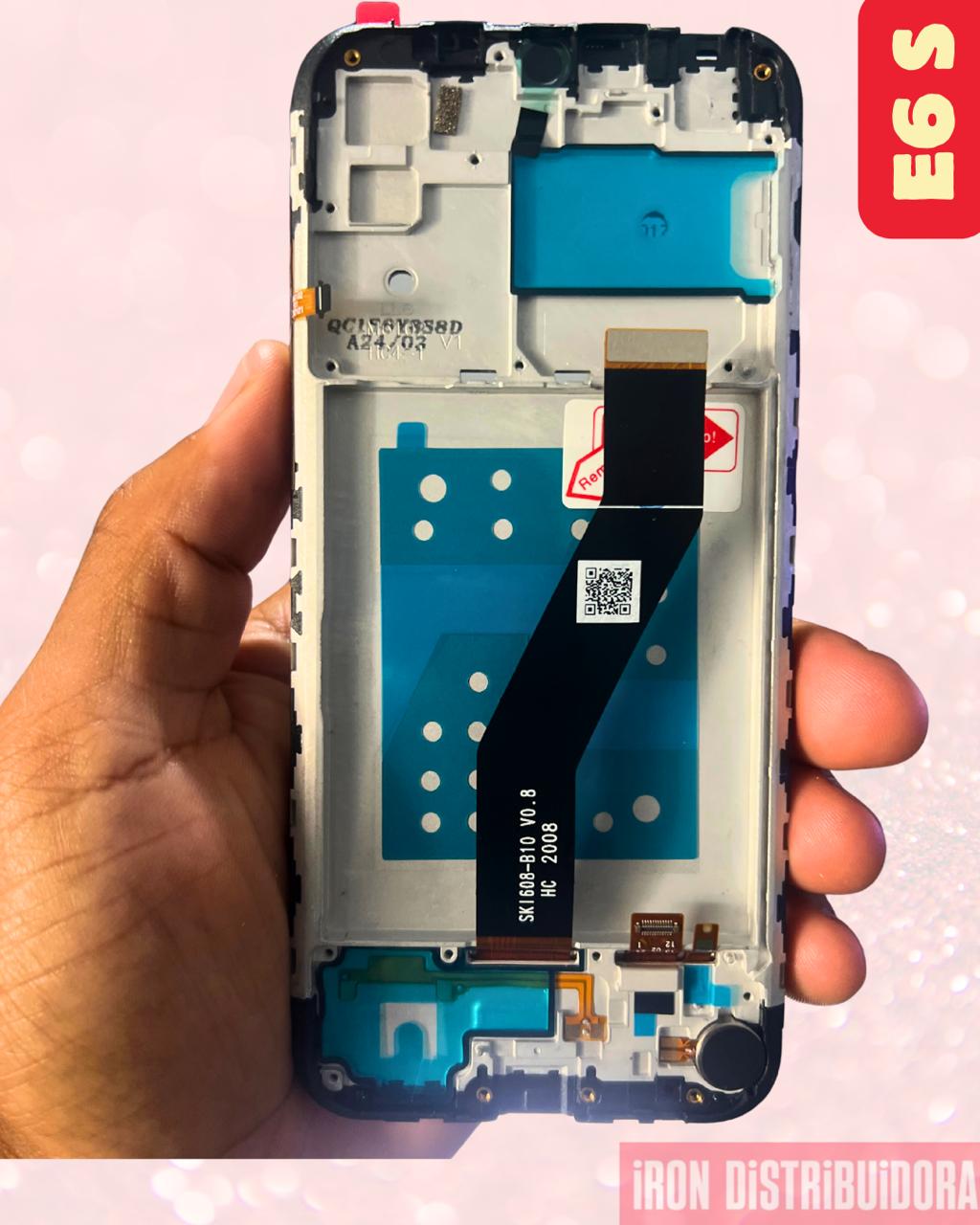 Display Motorola E6S com aro