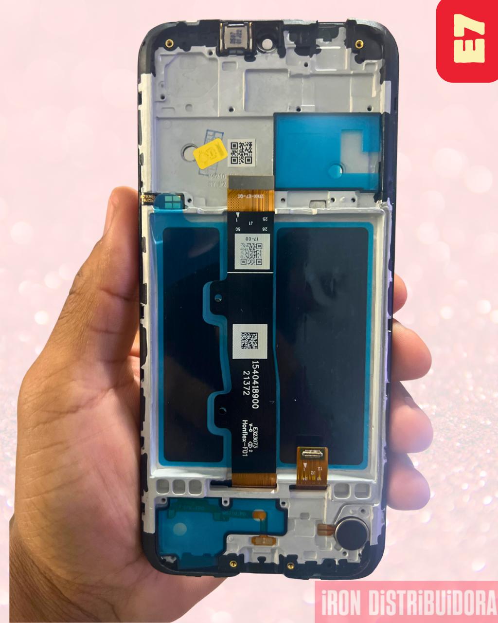 Display Motorola E7 com aro