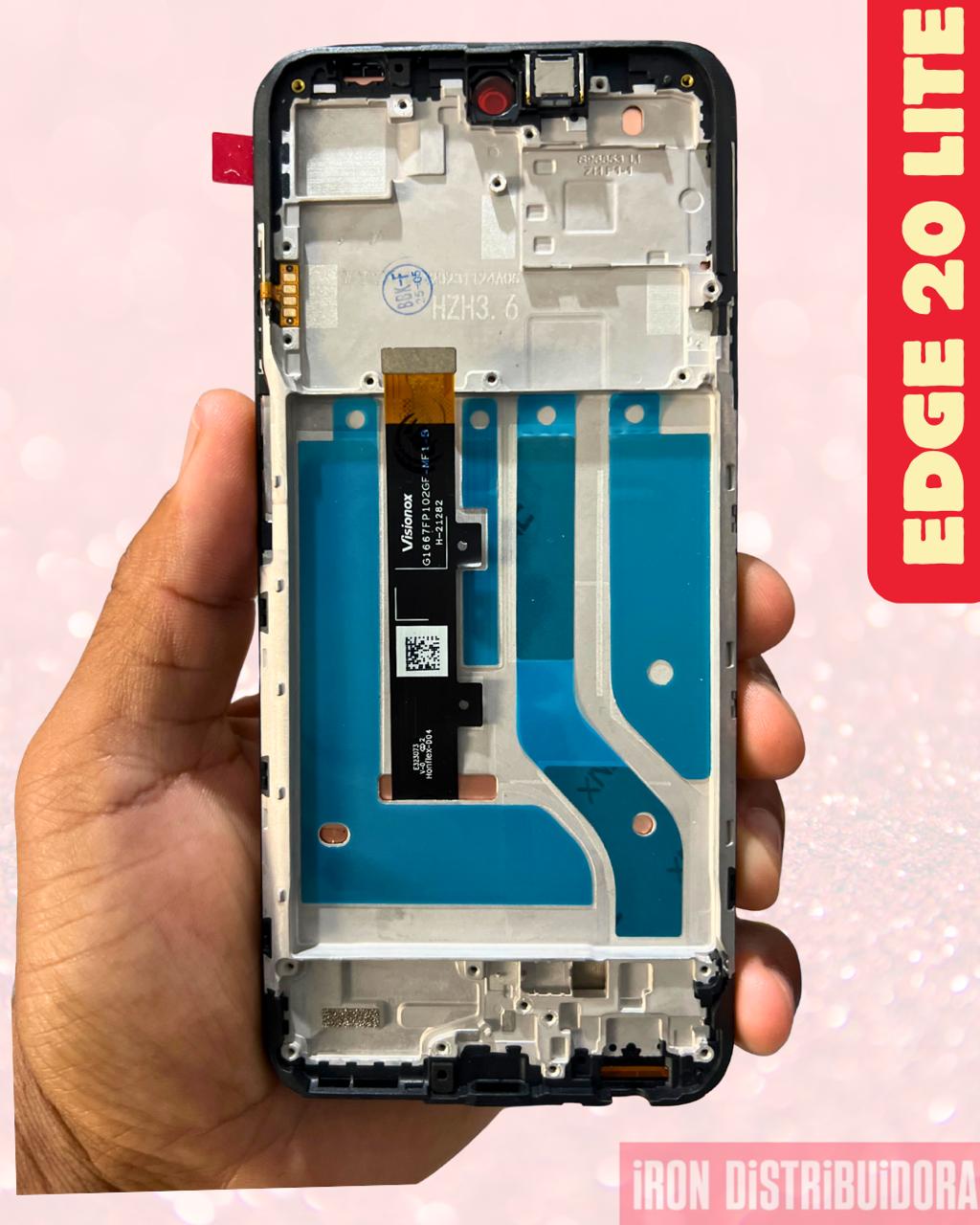 Display Motorola Edge 20 Lite com aro