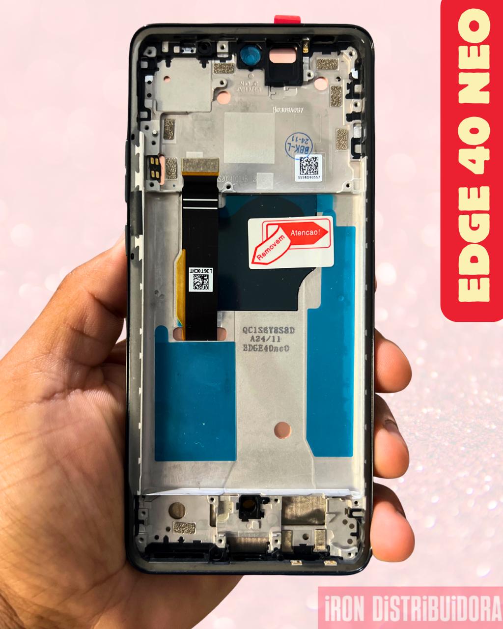 Display Motorola Edge 40 Neo com aro