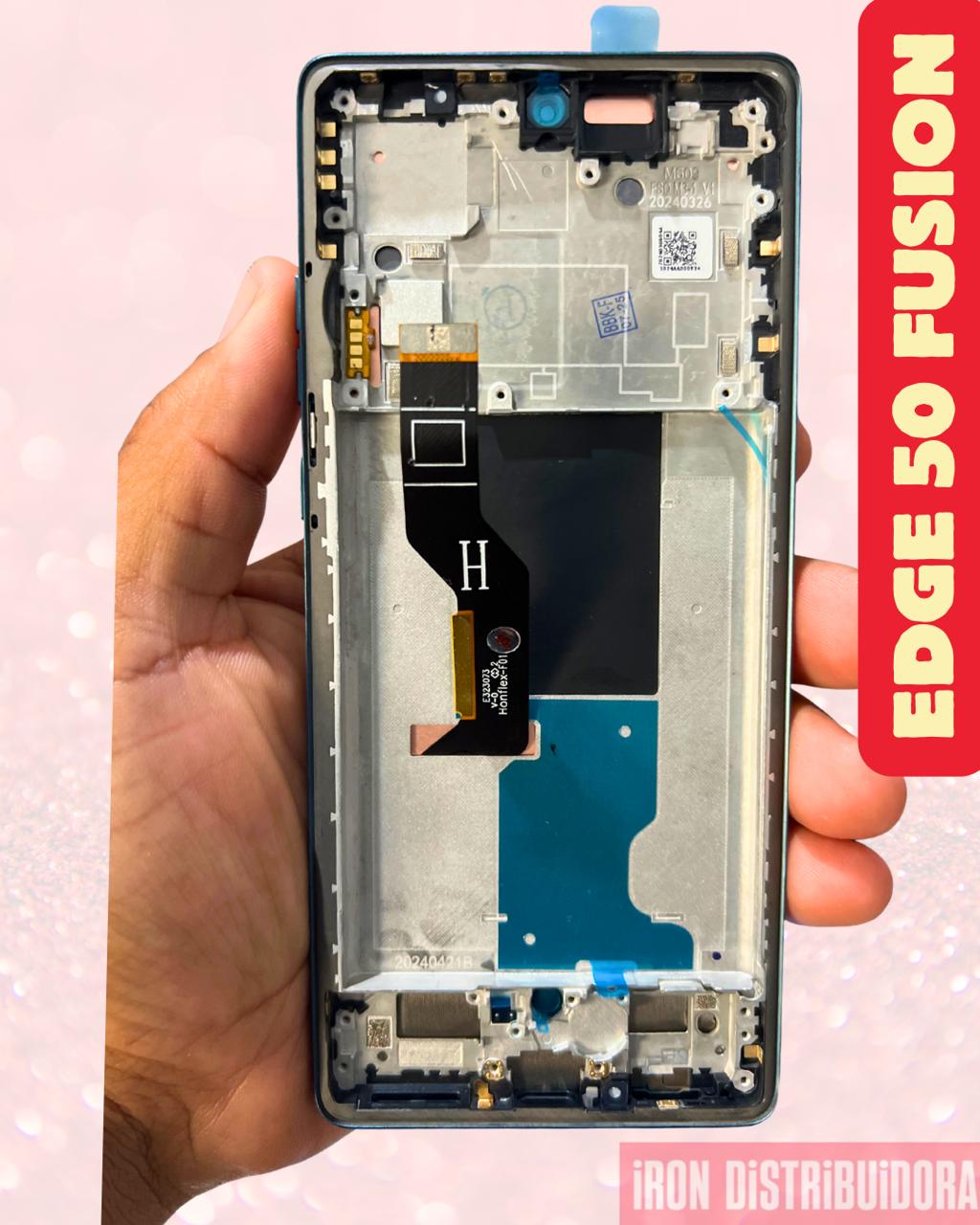 Display Motorola Edge 50 Fusion com aro