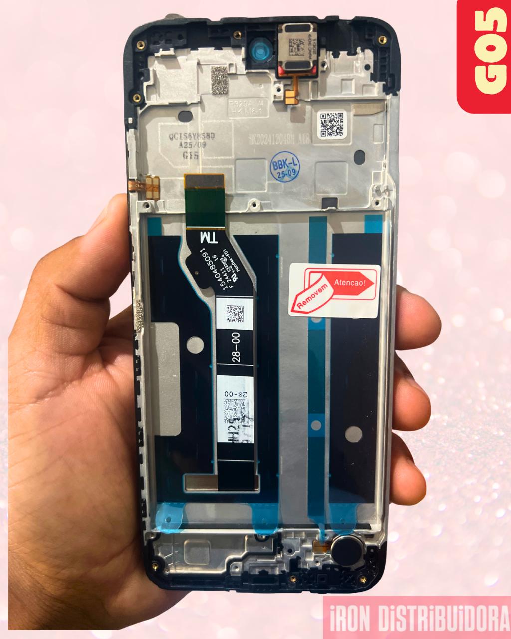 Display Motorola G05/G15 com aro