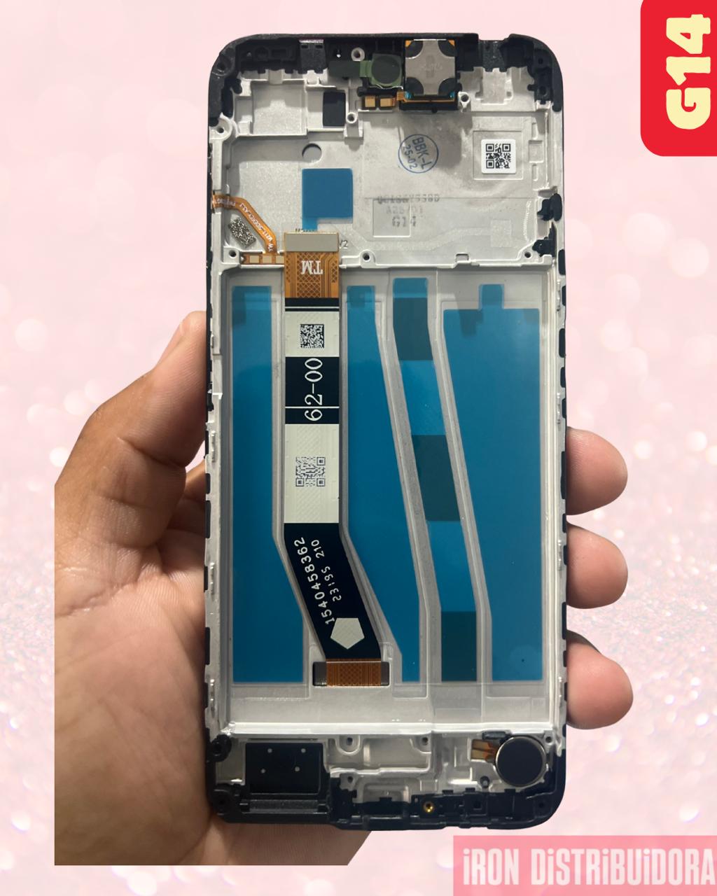 Display Motorola G14 com aro