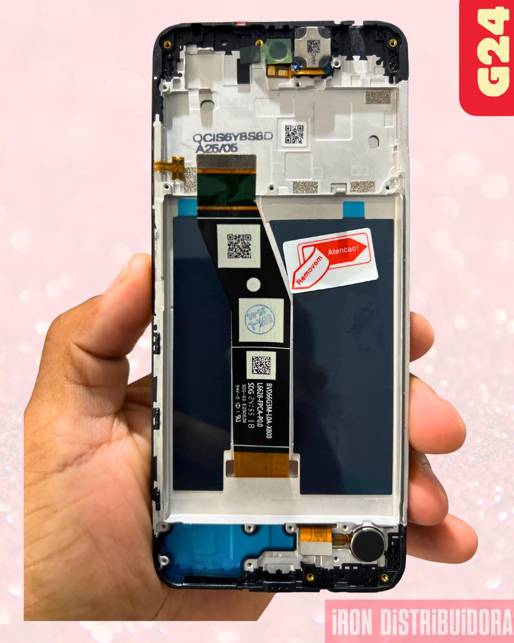 Display Motorola G24 com aro