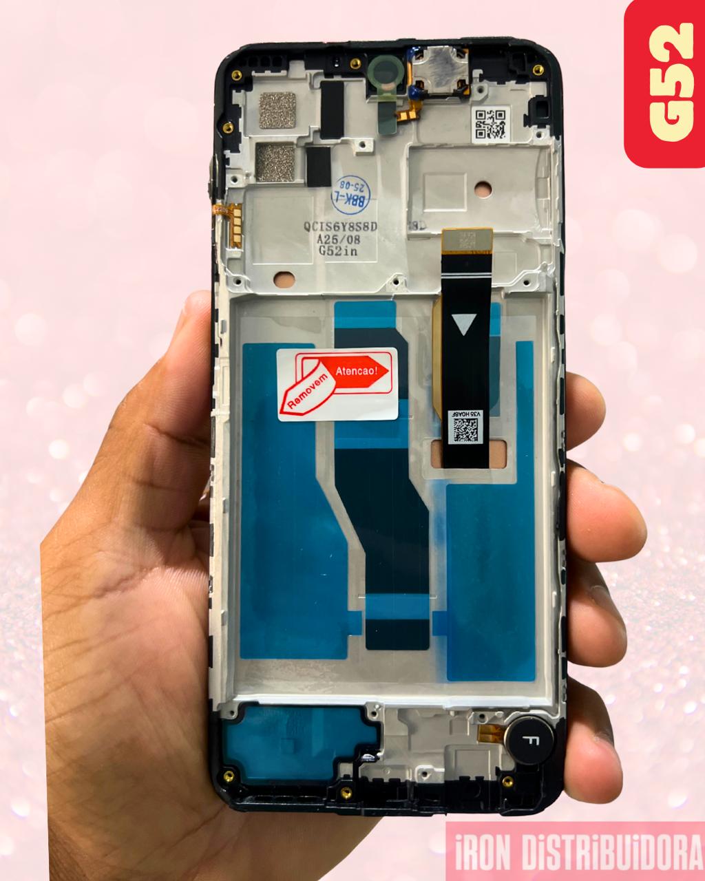 Display Motorola G52/G82 LCD com aro