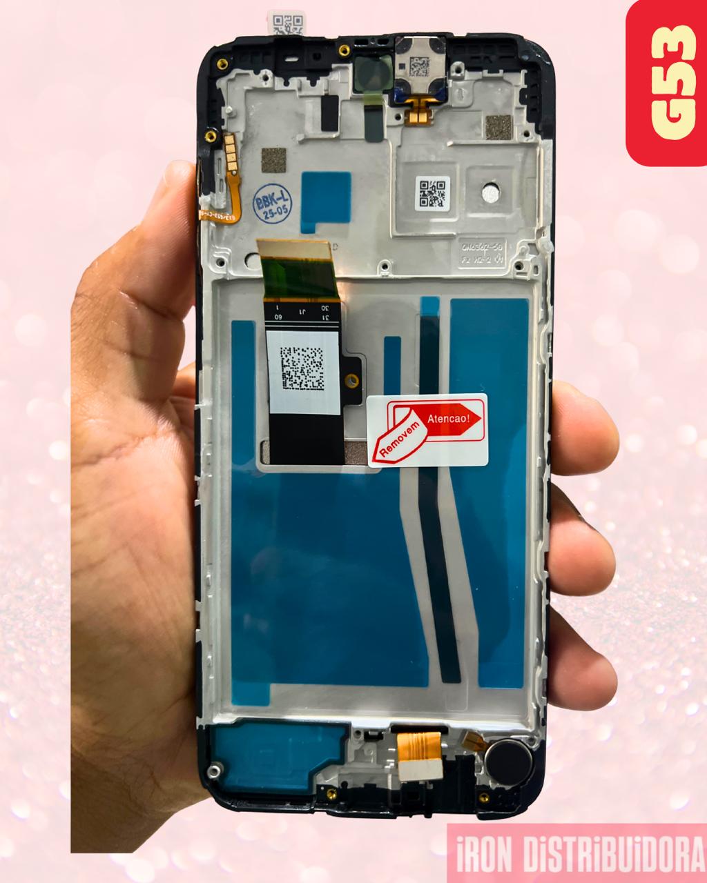 Display Motorola G53 com aro