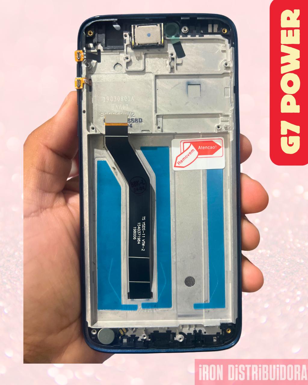 Display Motorola G7 Power com aro