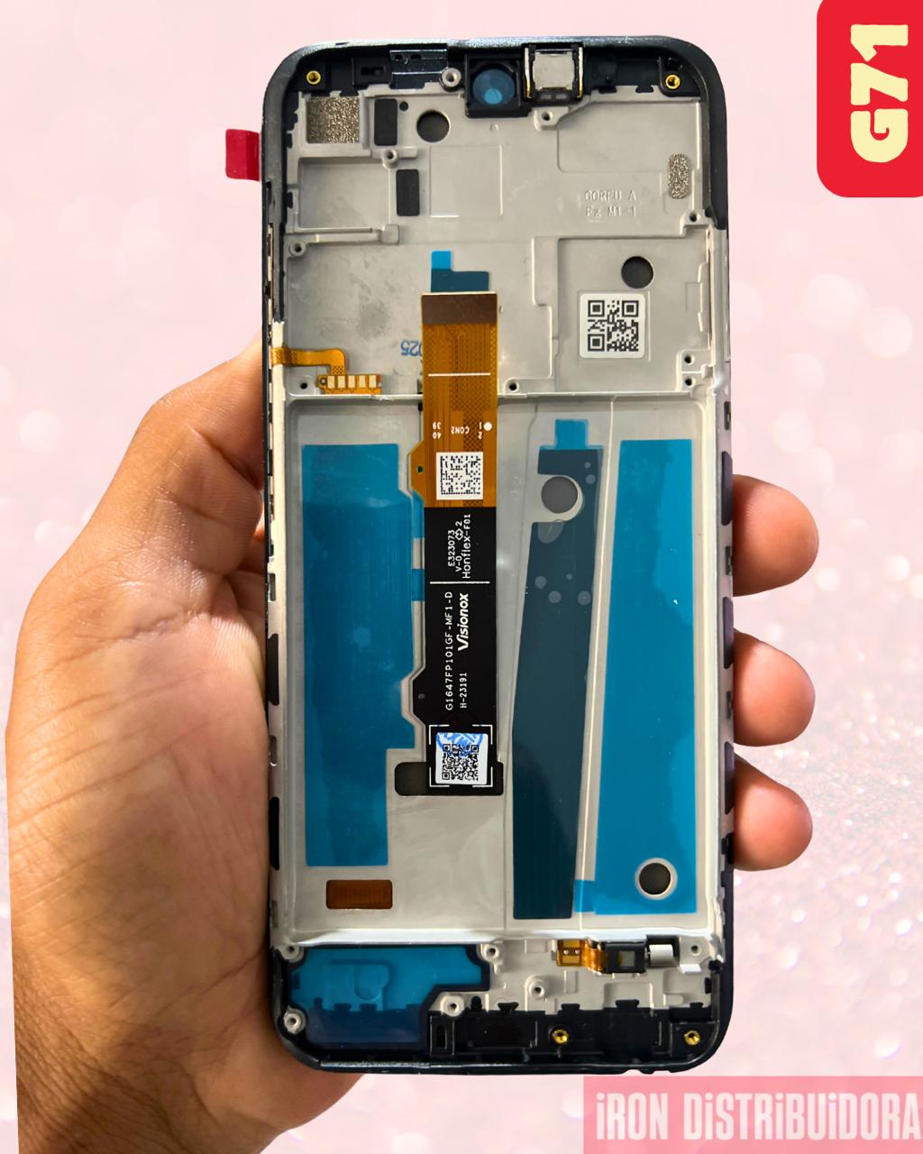 Display Motorola G71 LCD com aro