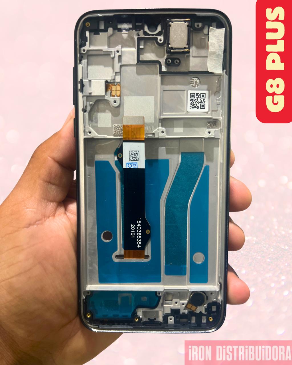 Display Motorola G8 Plus com aro